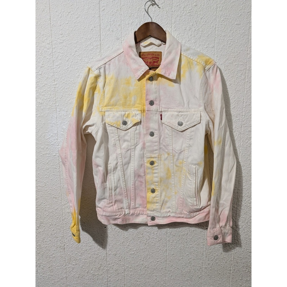 Vintage Fit Levi's Trucker Jean Jacket Tye-dye Small